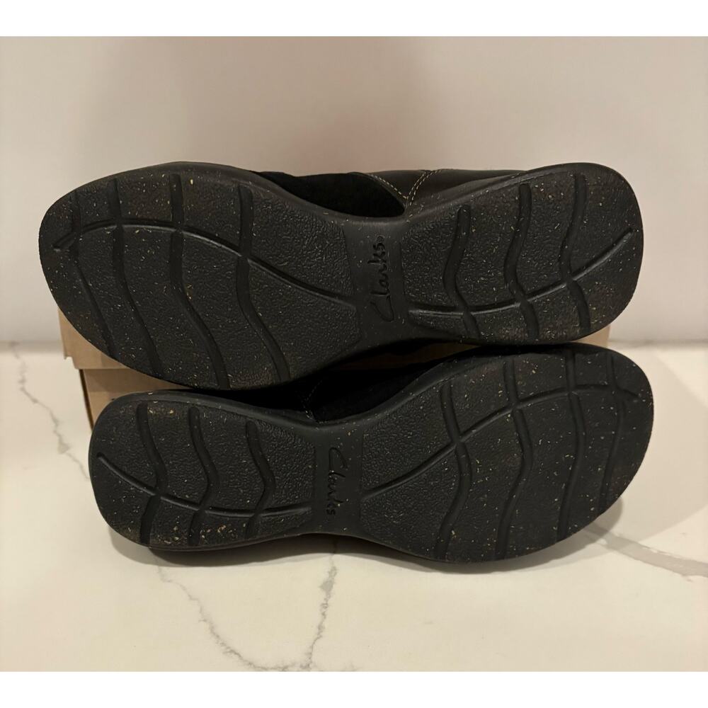 Clark’s Roseville Jane‎ Black Combi Women’s Mary Janes Flat Sole Women’s 7 NWB - Picture 5 of 7
